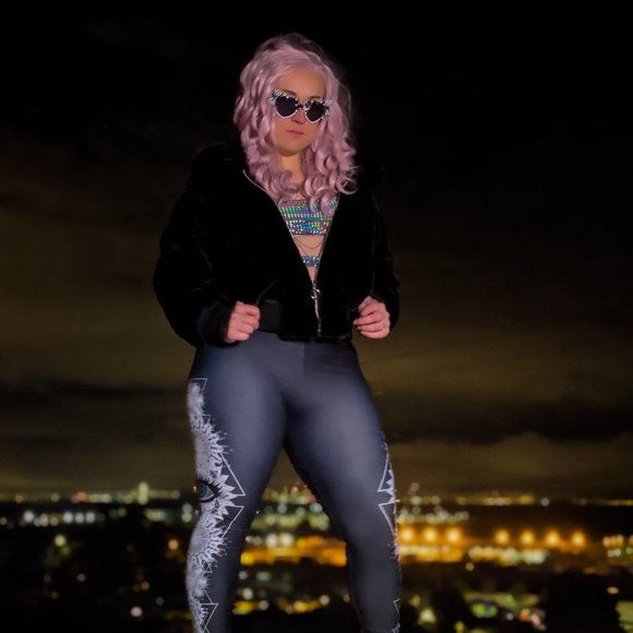 Plush Retro Fur Bomber Jacket Zip Up - Picture 4 of 6